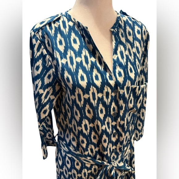 Maeve Chic Blue Patterned Dress size S - Picture 3 of 13
